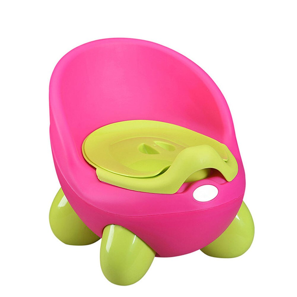 Draagbare babypot cartoon pot toilet plastic training jongen meisjes toilet kinderen potty seat 88 an88: Rozerood