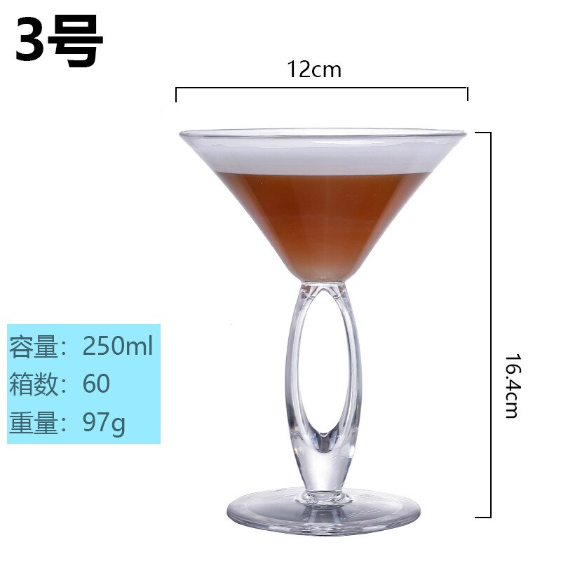 Acrylic Cocktail Glass Cool Plastic Wine Glass Bar Martini Glass Pc Margaret Champagne Glass Wine Cups wine glasses: Red