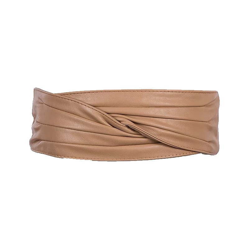 Cintos largos para mulheres, cintura, vestido decorativo com saia, corpo-shaping, cáqui, preto, estilista elegante, luxo, novo: Branco