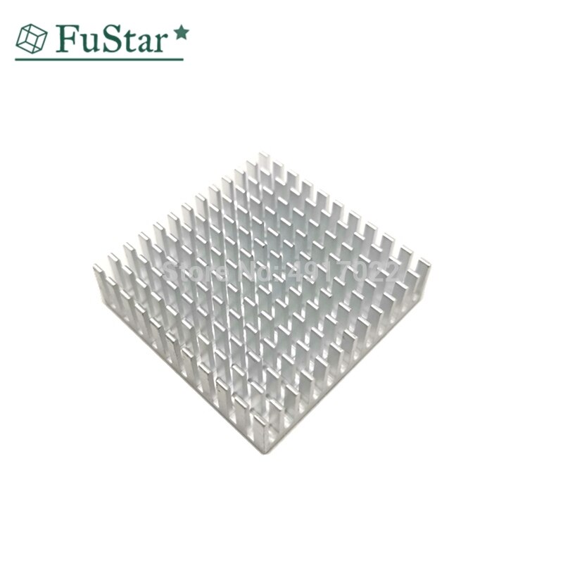 2Pcs Silver 40*40*11 mm Radiator Aluminum Heatsink Extruded Profile Heat Dissipation For Electronic Whosale 40x40x11 mm