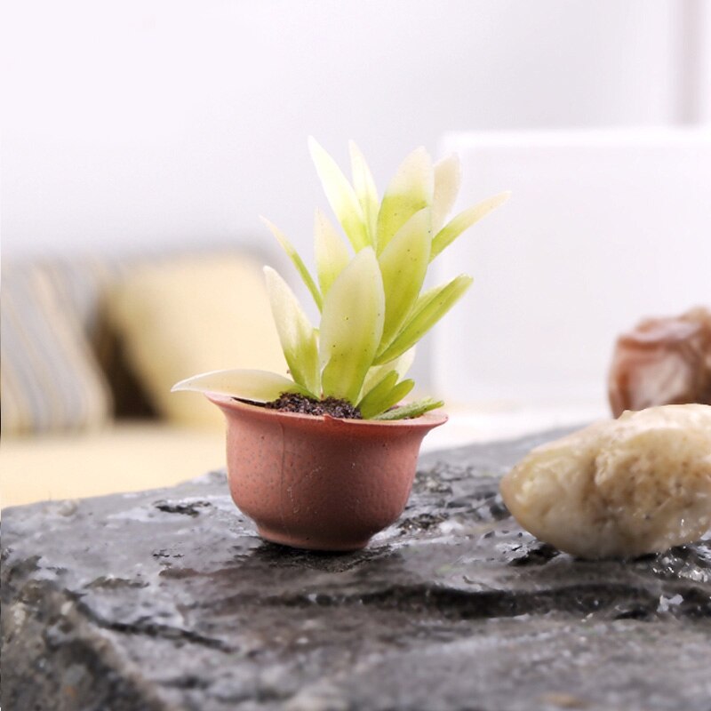 10pcs Model material DIY finished flower pot indoor sand table material model building send randomly 1:20 1:25 1:30 scale