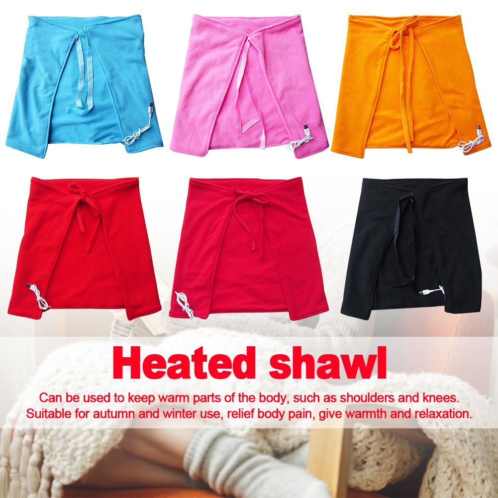 Body relax Knees Warm Winter Shoulder Care manta eléctrica alimentada por USB alivio del dolor ropa de cama saludable cuello chal calentado suave