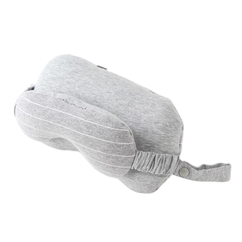 2 In 1 Multifunctionele Reizen U-Vormige Hals Kussen Met Slapen Schaduw Oogmasker Blinddoek Kantoor Thuis Massage Kussen: 2