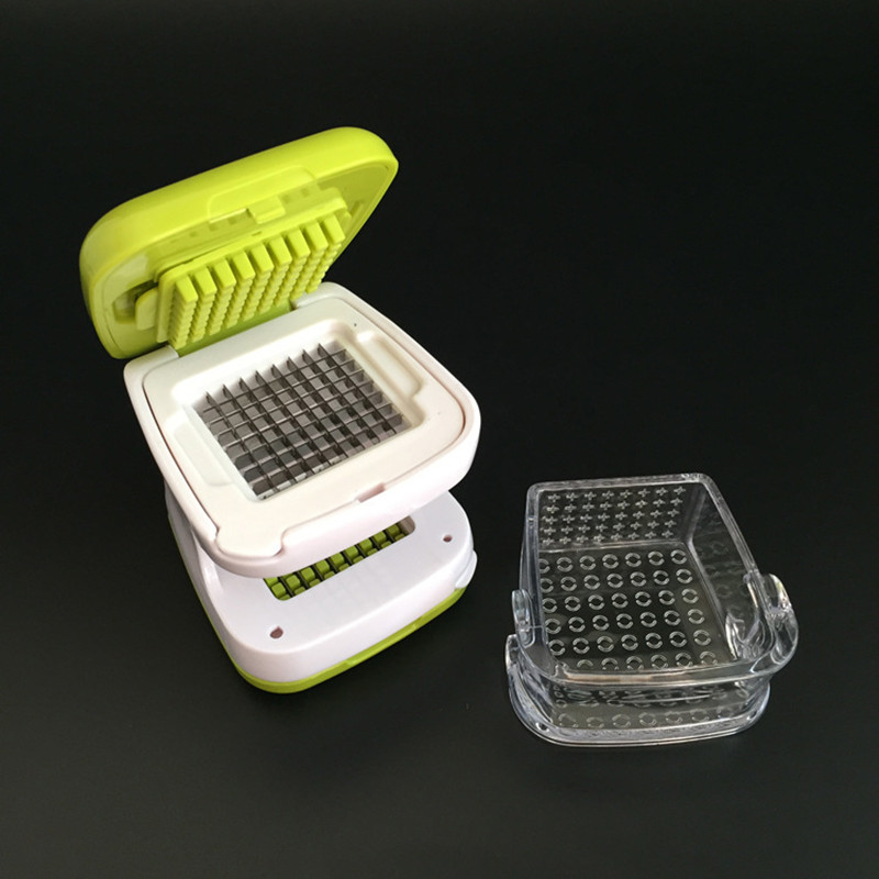Plastic Garlic Cutter 2 in 1 Garlic Press Garlic Crusher Cube Kitchen Tools