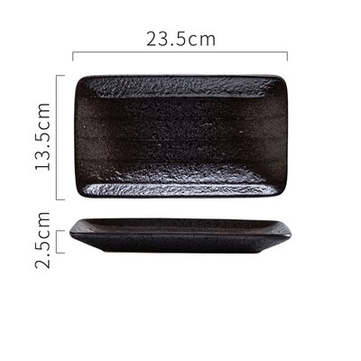 Eecamail japansk stil keramisk servise sushi tallerken tallerken sashimi tallerken brød tallerken lang tallerken kald tallerken: Stil en stor