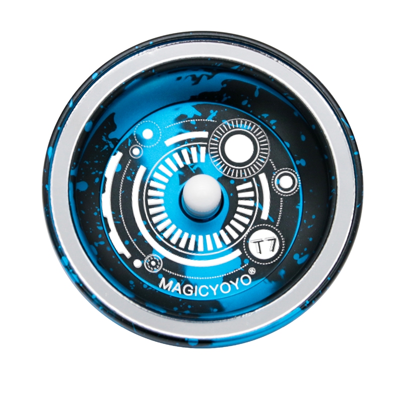 Magicyoyo  t7 reaktionsschnelles jojo für kinder, aluminium-jojos für anfänger mit schmalem c-kugellager, 5 zusätzlichen jojoschnüren, tasche, handschuh
