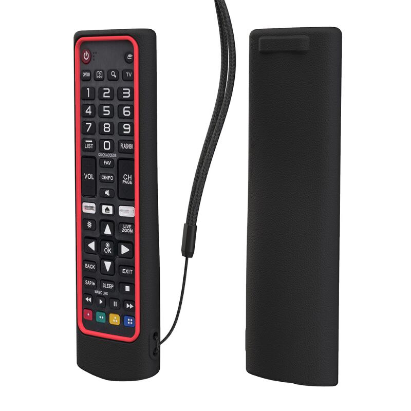 Blødt silikone etui fjernbetjening beskyttelsesdæksel til smart tv akb 75095307 fjernbetjent støvtæt anti-slip controller: -en