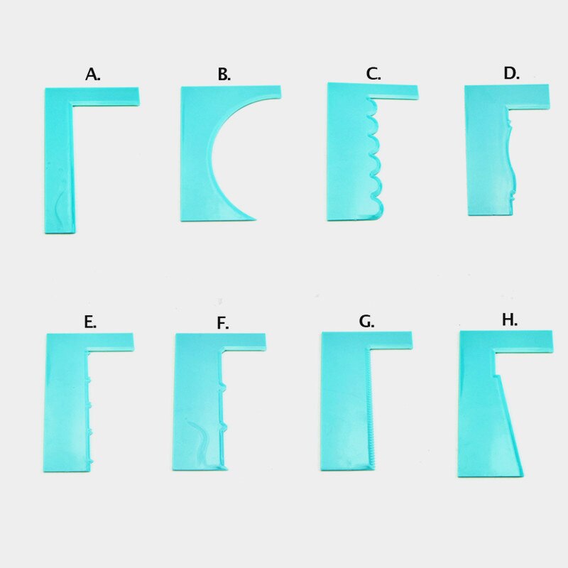 ​Kitchen Tool Polisher Cake Scraper Blade Pastry Spatulas Pastry Lcing Comb Set Baking Tools For Cakes DIY Molds For Bakingg: D