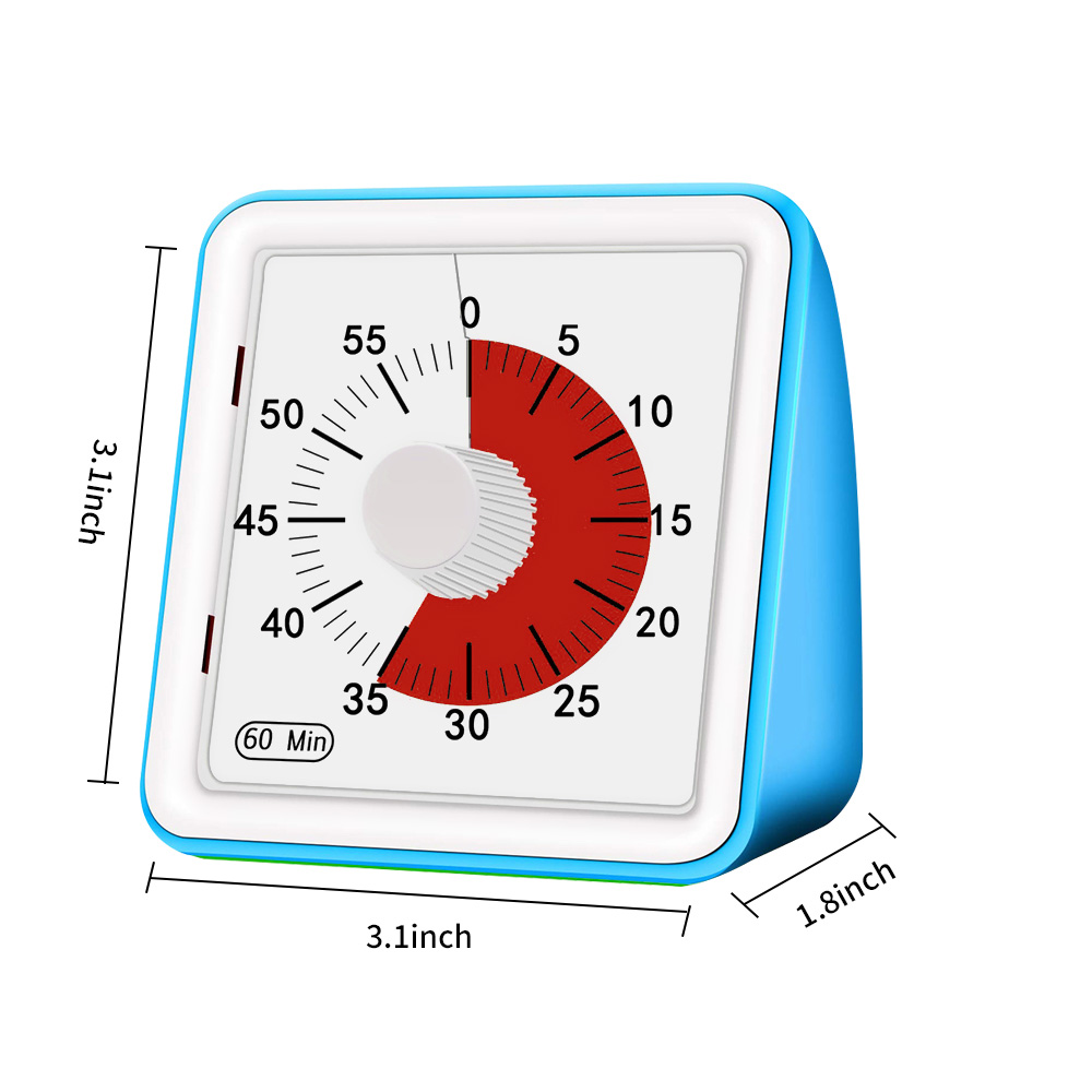 60 Minutes Kitchen Timer Visual Cooking Count Up Countdown Alarm Sleep Stopwatch Time Management Tool For Kids And Adult