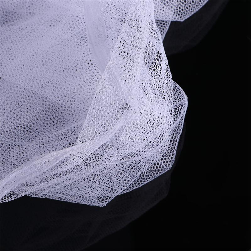 European Style 4 Corner Post Bed Canopy Mosquito Net Full Netting Bedding 190x210x240cm (White)