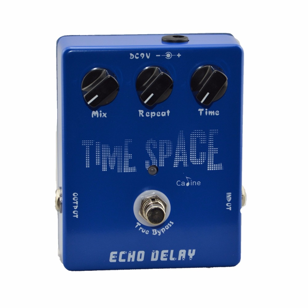 Caline CP-17 Guitar Pedal Effect Time Space Echo Electric Digital Delay Pedal 600ms Max Filter Circuit inside Musical Instrument