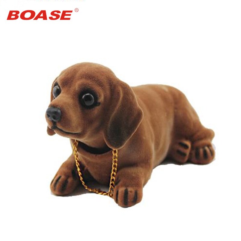 Bil styling söt bobblehead hund docka bil nickande hund skakar på huvudet skakande hund för bil dekoration möbler artiklar