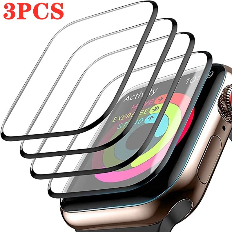3D Waterproof Full Screen Protector For Apple Watch 7 6 SE 5 4 45mm 41mm 40mm 44mm Not Tempered glass For iwatch 3 2 1 38mm 42mm