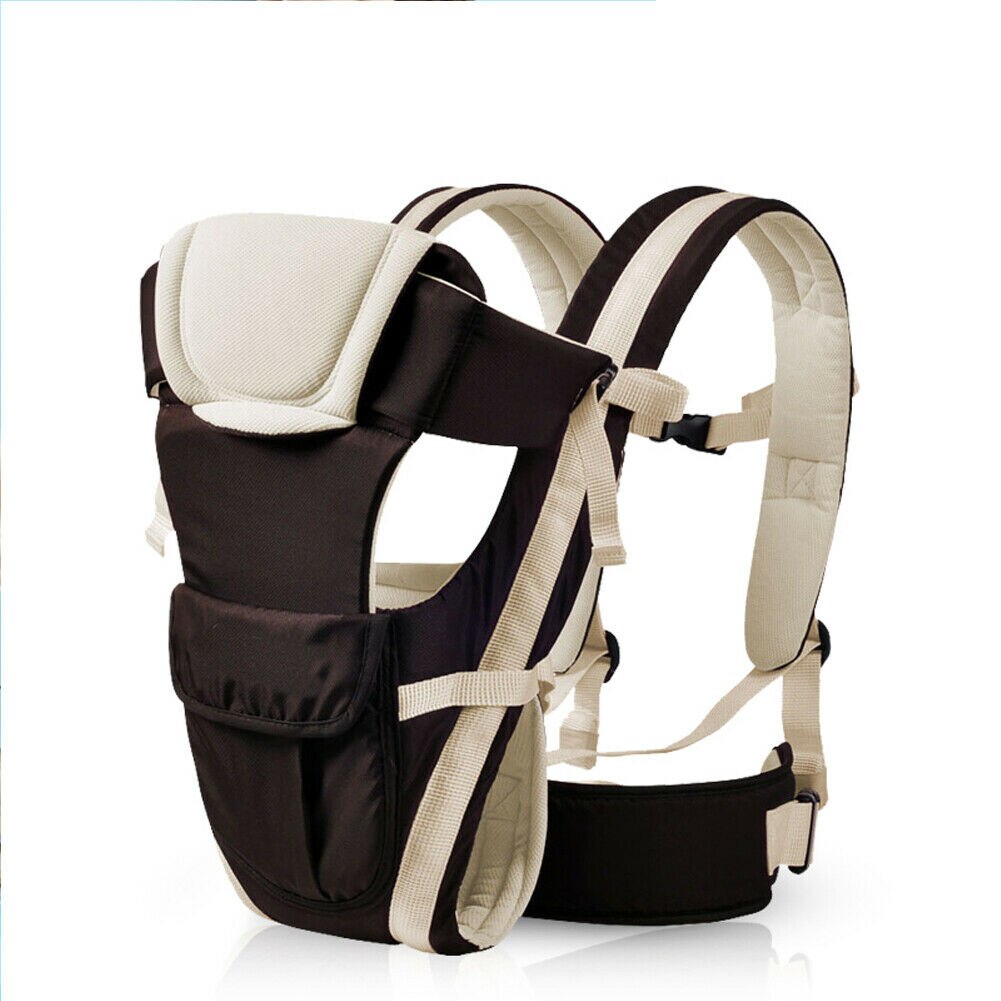 4 Kleuren Baby Carrier Sling Rugzak Front Terug Borst Ergonomische 4 Positie: Donker Kaki