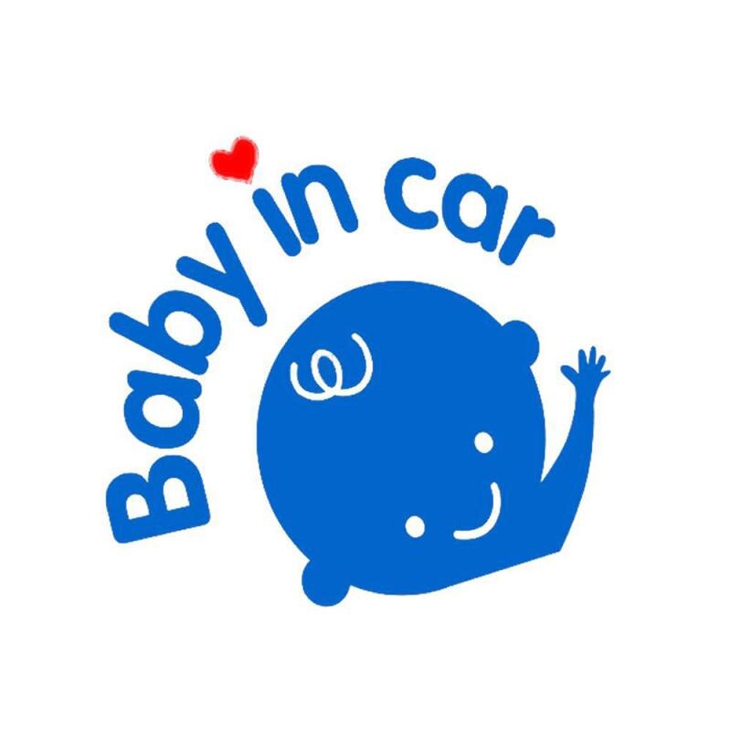 Funny Car Sticker 3D Cartoon Stickers Reflective Baby In Car Warning Safety Sign Car Sticker Baby On Board Sticker