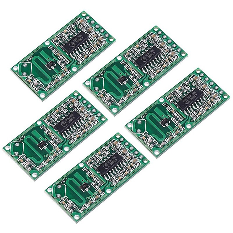 Top 5 PCS Microwave Doppler Motion Detector Sensor RCWL-0516 Module Board Switch For Arduino Raspberry PI: Default Title