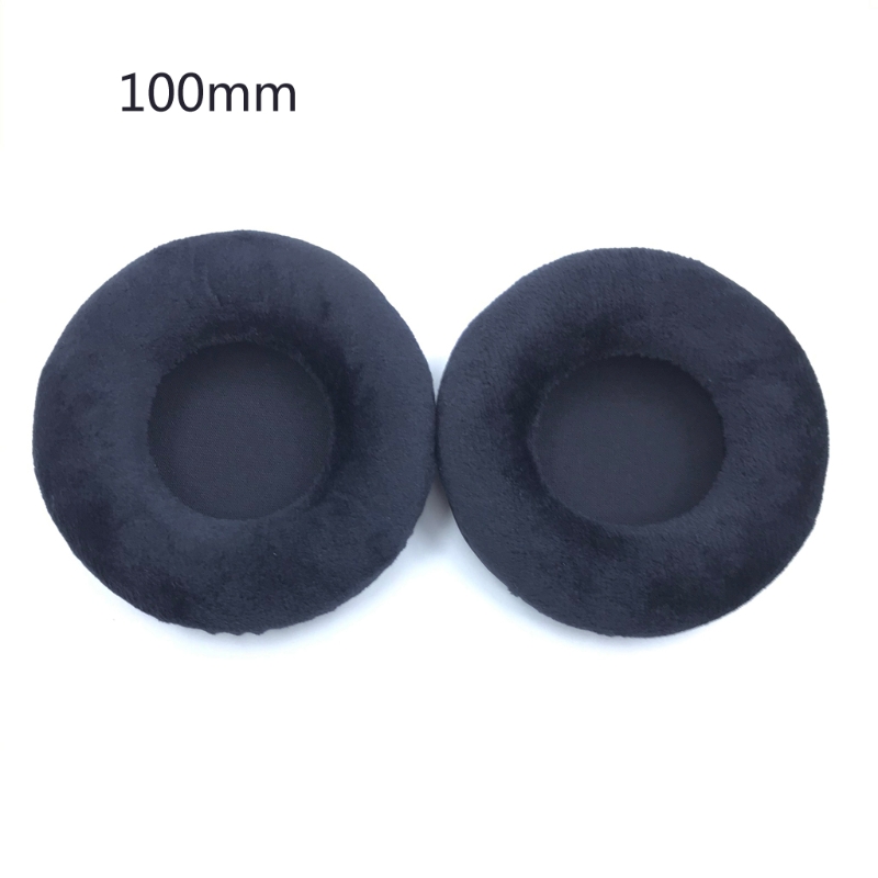 Almohadillas para auriculares, orejeras terciopelo piezas reparación auriculares 60mm-110mm: Marrón