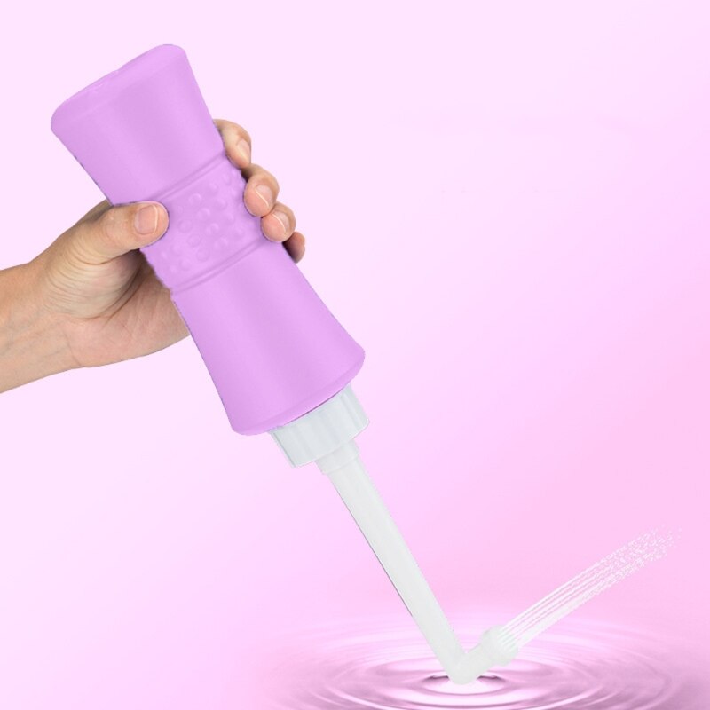 Limpiador tipo Bidet portátil para exteriores, prensa manual, paquetes de botellas, lavado corporal X6HD