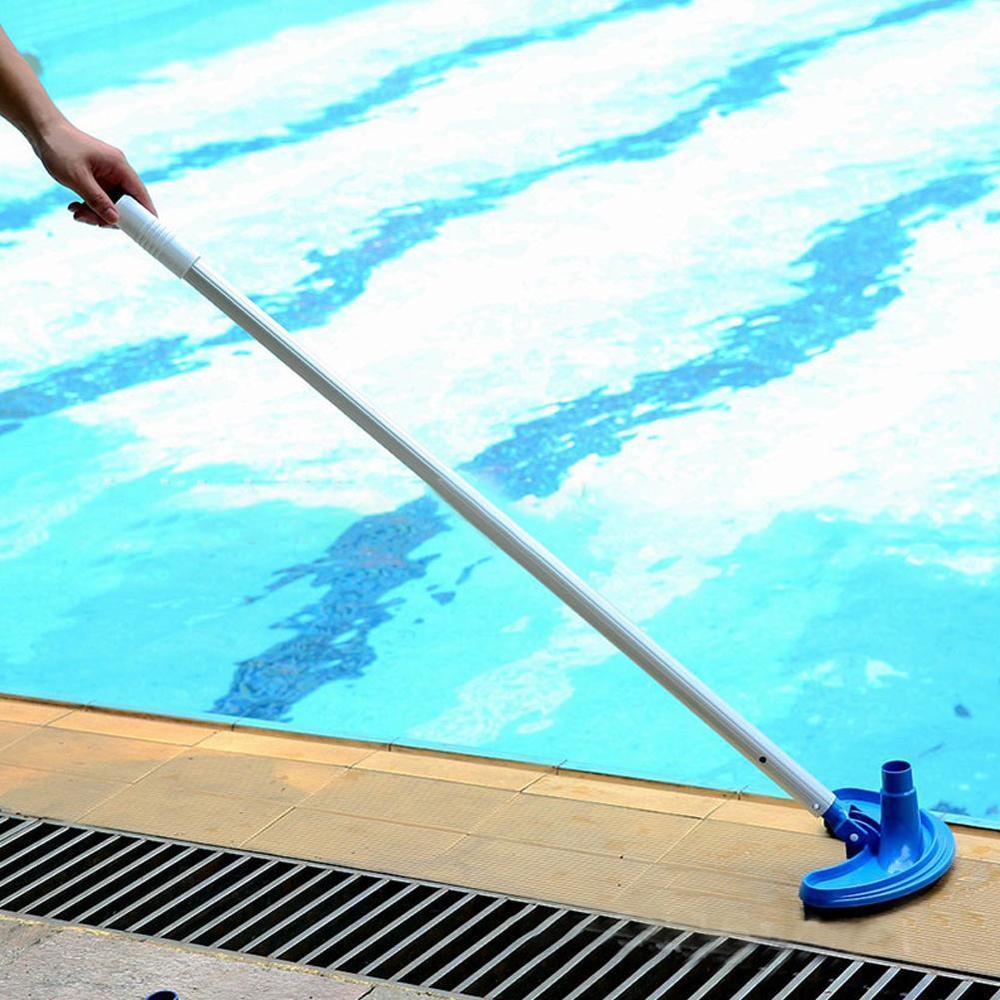 Svømmebassin suge støvsuger hoved børsterenser halv pool suge pool måne buet hoved rengøring suge værktøj fleksibel svømmetur