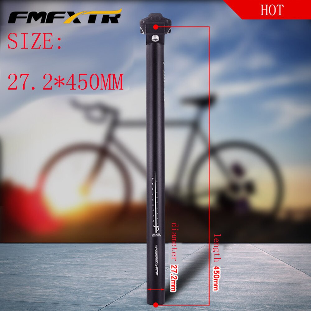 Tige de selle de vélo, longueur de 25.4 27.2 28.6 30.9 31.6 350/450mm, à pignon fixe, pour vtt, vélo sur route, Extension, tige de selle