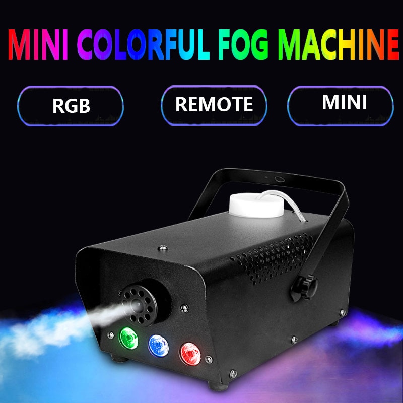 Wireless Control LED 400W Fog Smoke Machine Remote RGB Color Smoke Ejector LED DJ Party Stage Light Smoke Thrower(EU Plug)