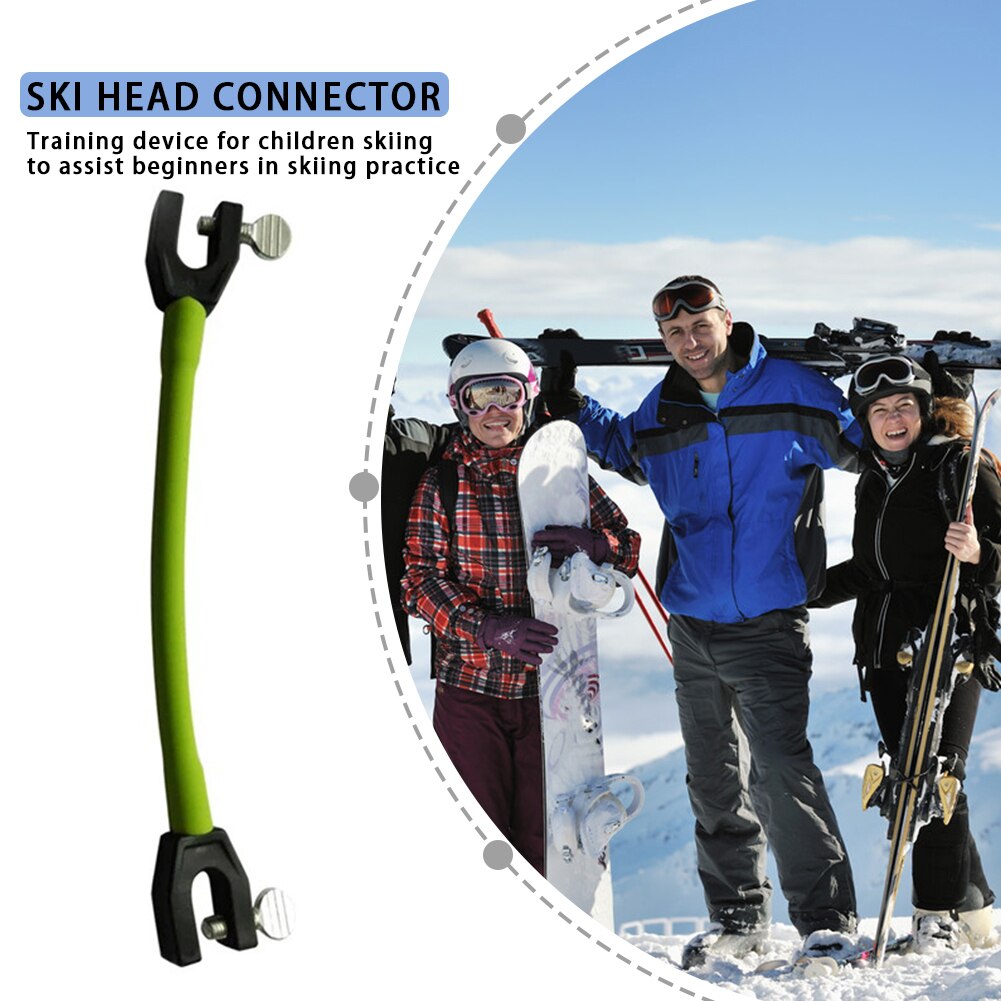 Elastic Clip Winter Ski Tip Connector Exercise Sport Ornaments Removable Training Outdoor for Beginner Children