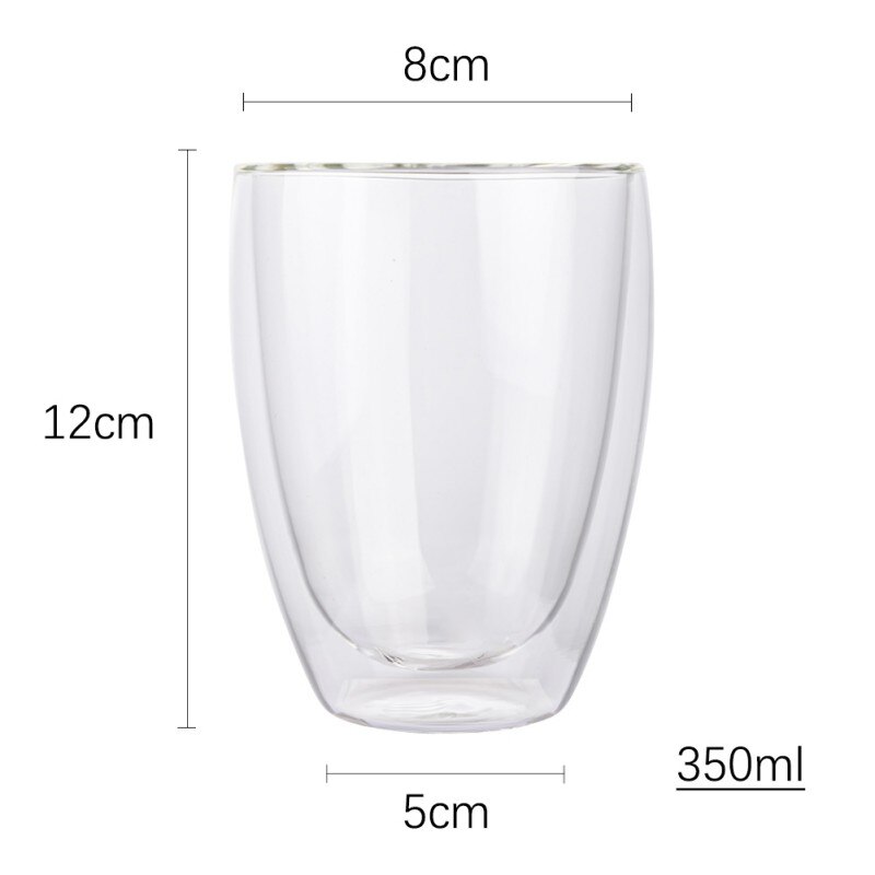 Strawberry Cute Glass Cup With Straw Transparent Water Cup Student Milk Heat Resistant Glass