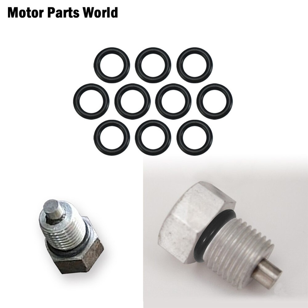Joint torique de vidange d&#39;huile pour moto, 10 pièces, Transmission moteur, double came, bouchon de vidange d&#39;huile, 11105, pour Harley Touring Dyna Softail Sportster: Default Title