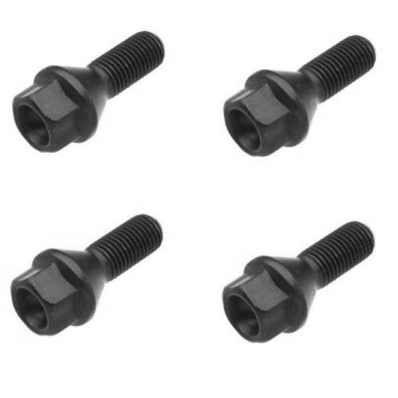Lot De 4 Boulons De Roue Noirs Pour BMW E30 E36 E46 E60 E90 - Référence 36136781150 - 2