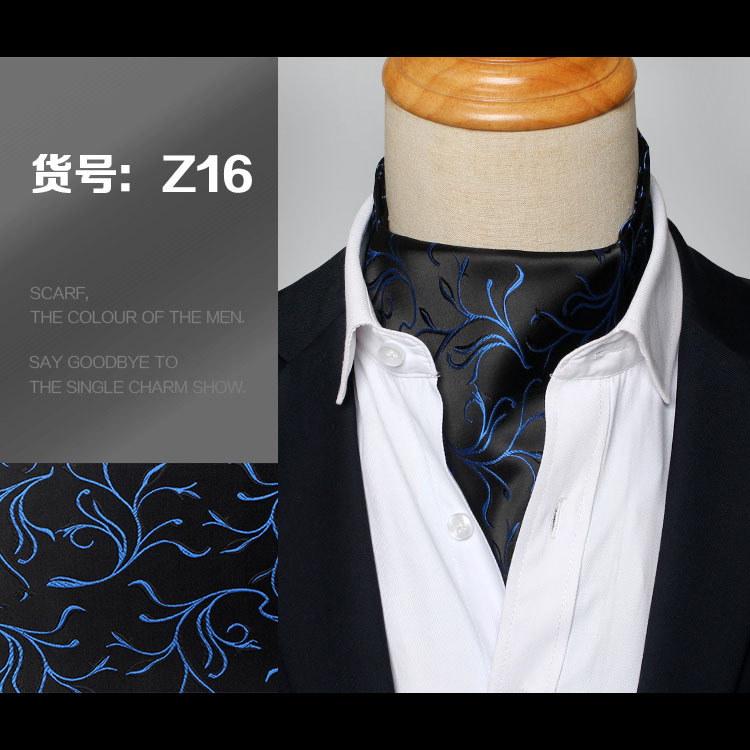 Hommes Vintage Polka Dot Wedding Formal Craings.com Ascot Scrunch Self Style, Gentleman Polyester, InjPaisley Neck, fraîchement: Beige