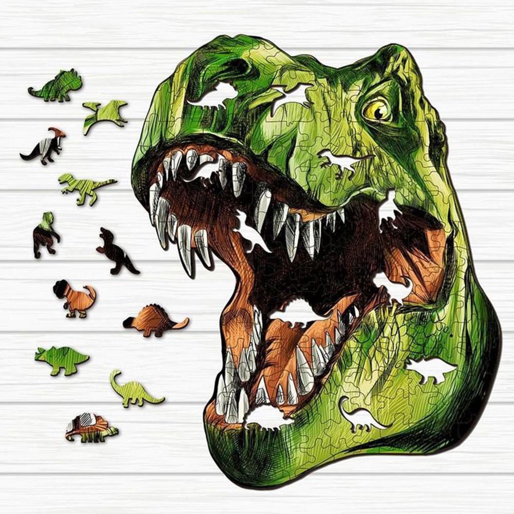 Dinosaur Butterfly Wooden Jigsaw Puzzle Wooden Puzzle Puzzles For Adults Toys Kids Christmas Toy Wooden Games Educational G I3X3