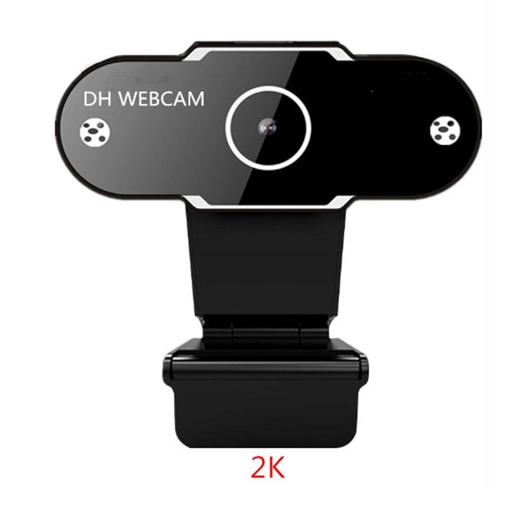 2K/720P/480P/1080P HD Webcam PC Web Cam USB Web Camera Mini Computer USB Camera Built-in Microphone Web Camera Autofocus: 2K No Cover
