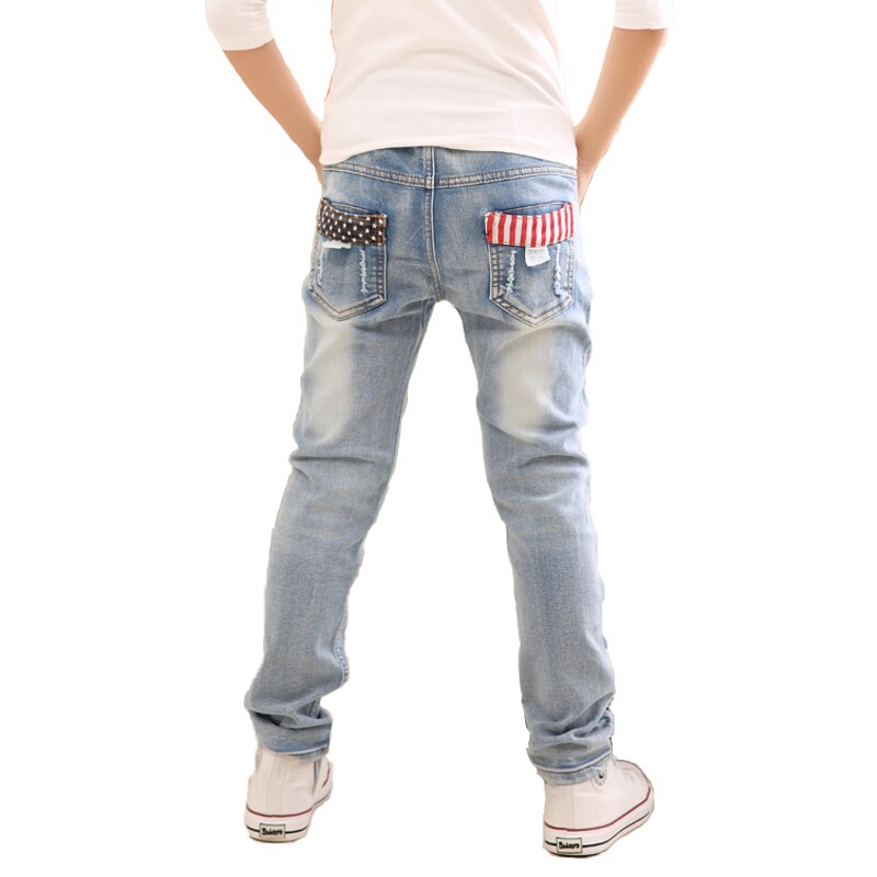 Kinder Denim Shorts Unisex - Zerrissene Jeansshorts Mit Elastischem Bund