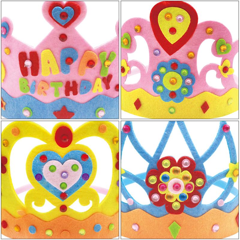 6 Set Crown Tiara Craft Kit Funny Crown Craft Birthday Party Crown Craft Kids Birthday Party Hat