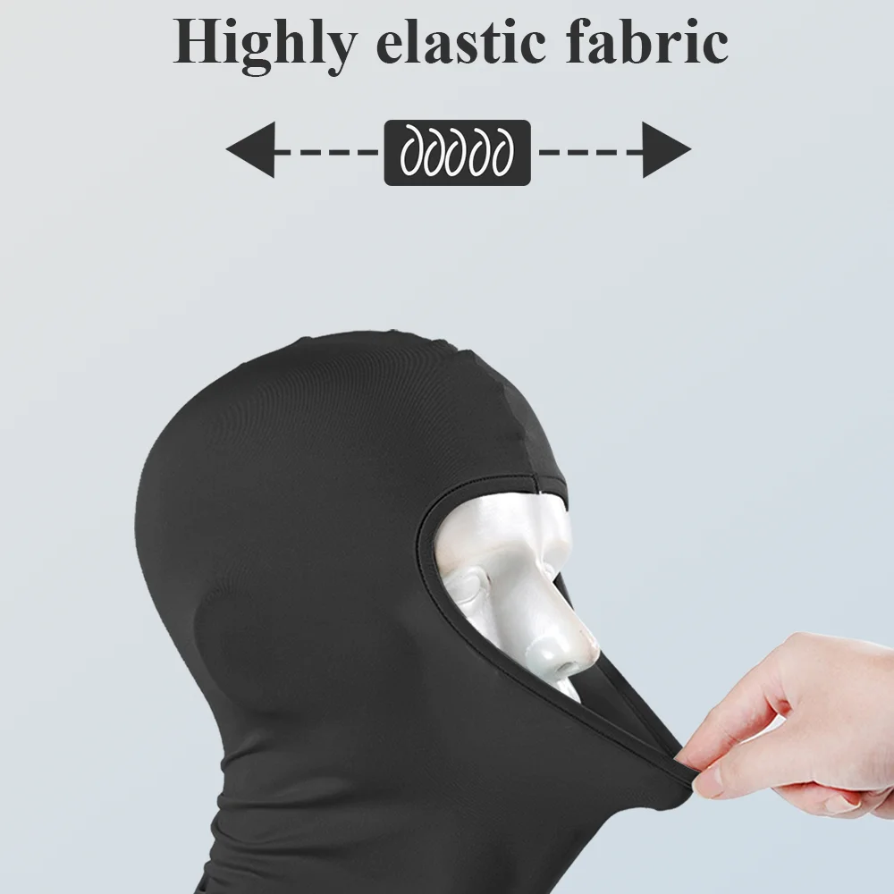 Gorro de pasamontañas deportivo transpirable de secado rápido a prueba de viento máscara facial completa para montar correr esquí senderismo cubierta facial al aire libre hombres