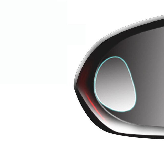 Car auxiliary rearview mirror reversing mirror car blind spot auxiliary mirror large wide angle super large field of view mirror: Oval small mirror