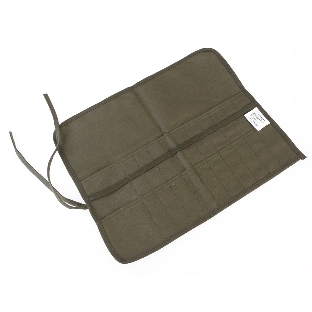 Kunstschilderkwast oprolbare tas houder (groen)