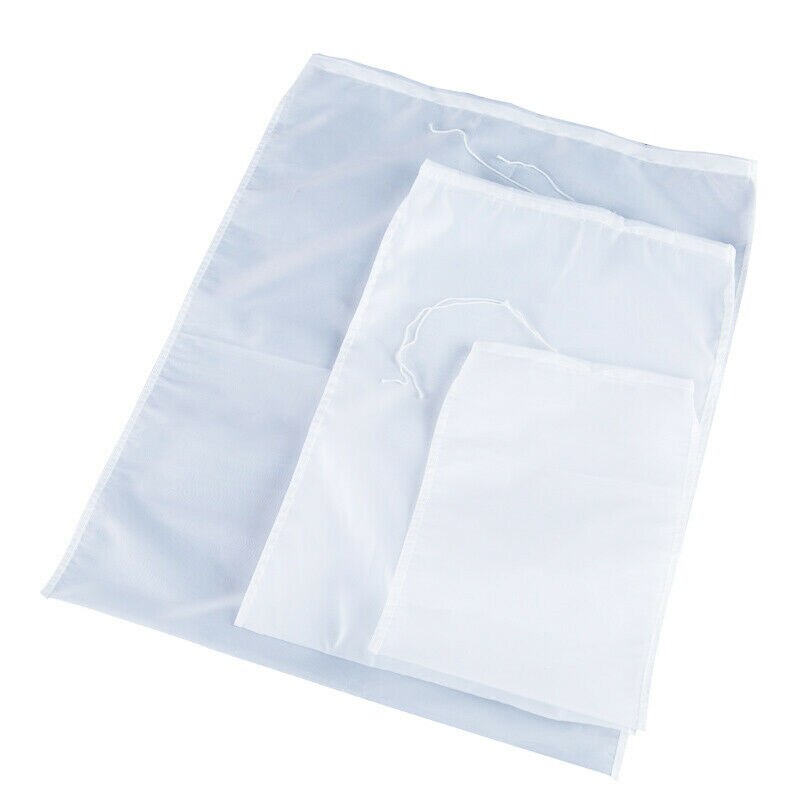 1PC Reusable Food Filter Fine Mesh Nylon Nut Milk Cheese Bean Muslin Cloth Bag Cold Brew Coffee Tea Filter Nets