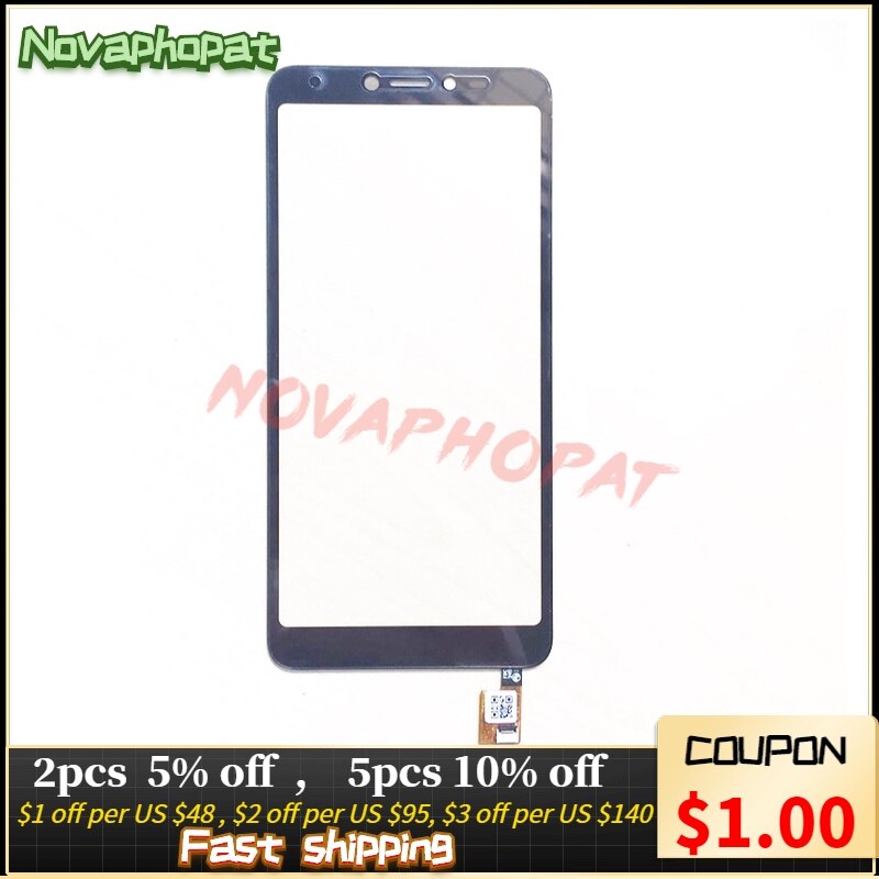 Novaphopat capteur noir pour BQ 5518G jean écran tactile numériseur écran tactile panneau en verre + suivi
