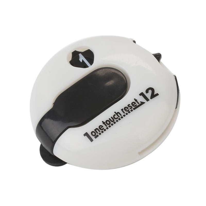 Mini Golf Score Counter, Glove Clip Golf Stroke Counter Scoring Golf Shot Count: WHITE