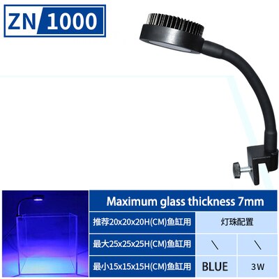 Zetlight-Luz LED de espectro completo para acuario, luz de Coral, Amanecer, agua marina, cilindro de Coral: ZN1000E / US   Adapter