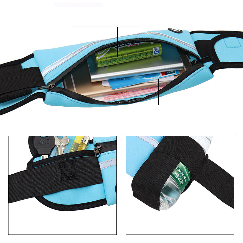 Waist Pack Sport Fanny Pack for Women Men Mini Portable Convenient USB Waterproof Phone Belt Bag Fanny Pack Men for Outdoor Run