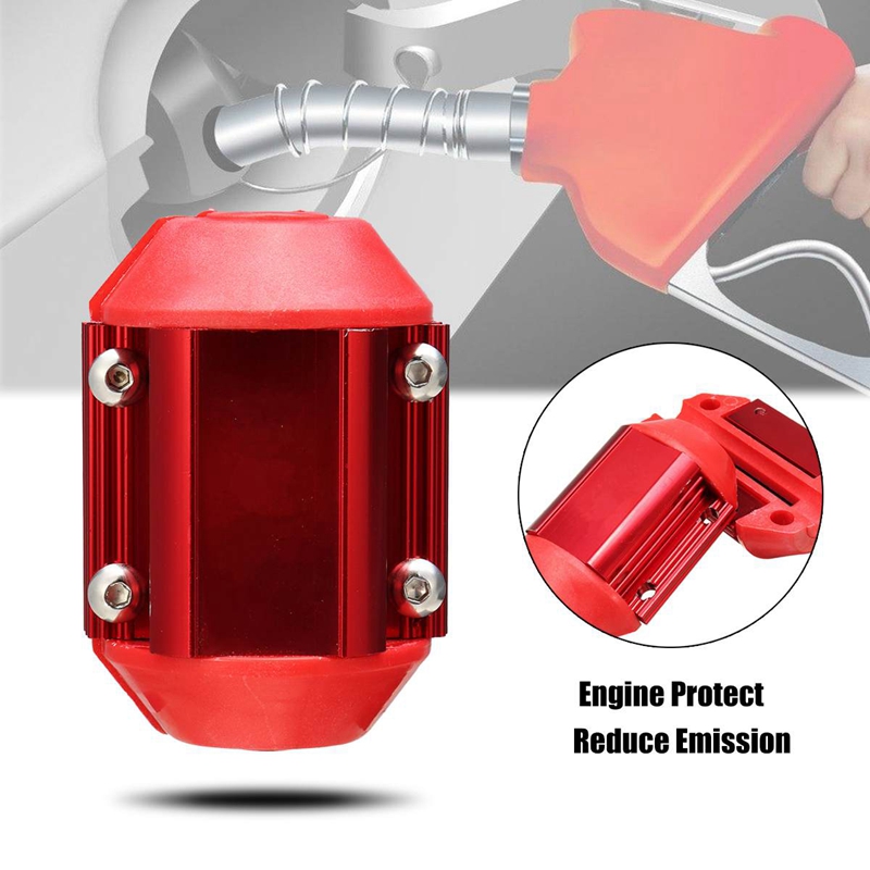 Universal Magnetic Fuel Saver Trucks Gas Oil Fuel Economizer Car Power Saver Vehicle Magnetic Fuel Saving With Tools Red