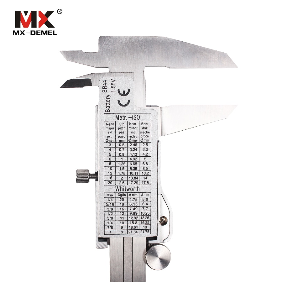 MX-DEMEL 0-150mm Metal Casing Paquimetro Digital Caliper Vernier Caliper Metal Digital Caliper Gauge Micrometer Measuring Tools