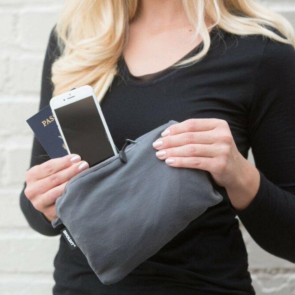 Convertible Infinity Sjaal met Pocket Reis Infinity Sjaal All-Match Mode Vrouwen Sjaals Effen Soft Pocket Loop Sjaal
