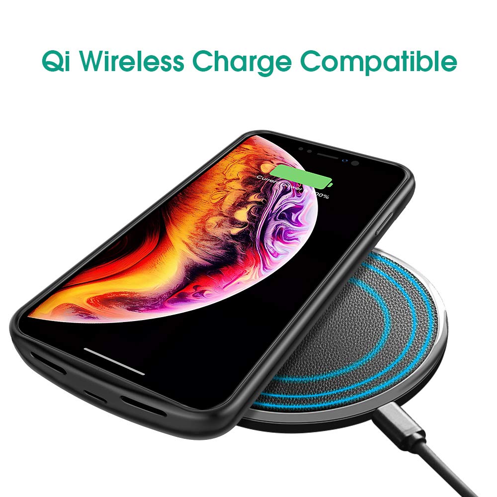 Funda de carga inalámbrica Qi para iPhone 6s 6 7 8 SE , cargador de batería, funda de batería para iPhone 6s 6 7 8 Plus