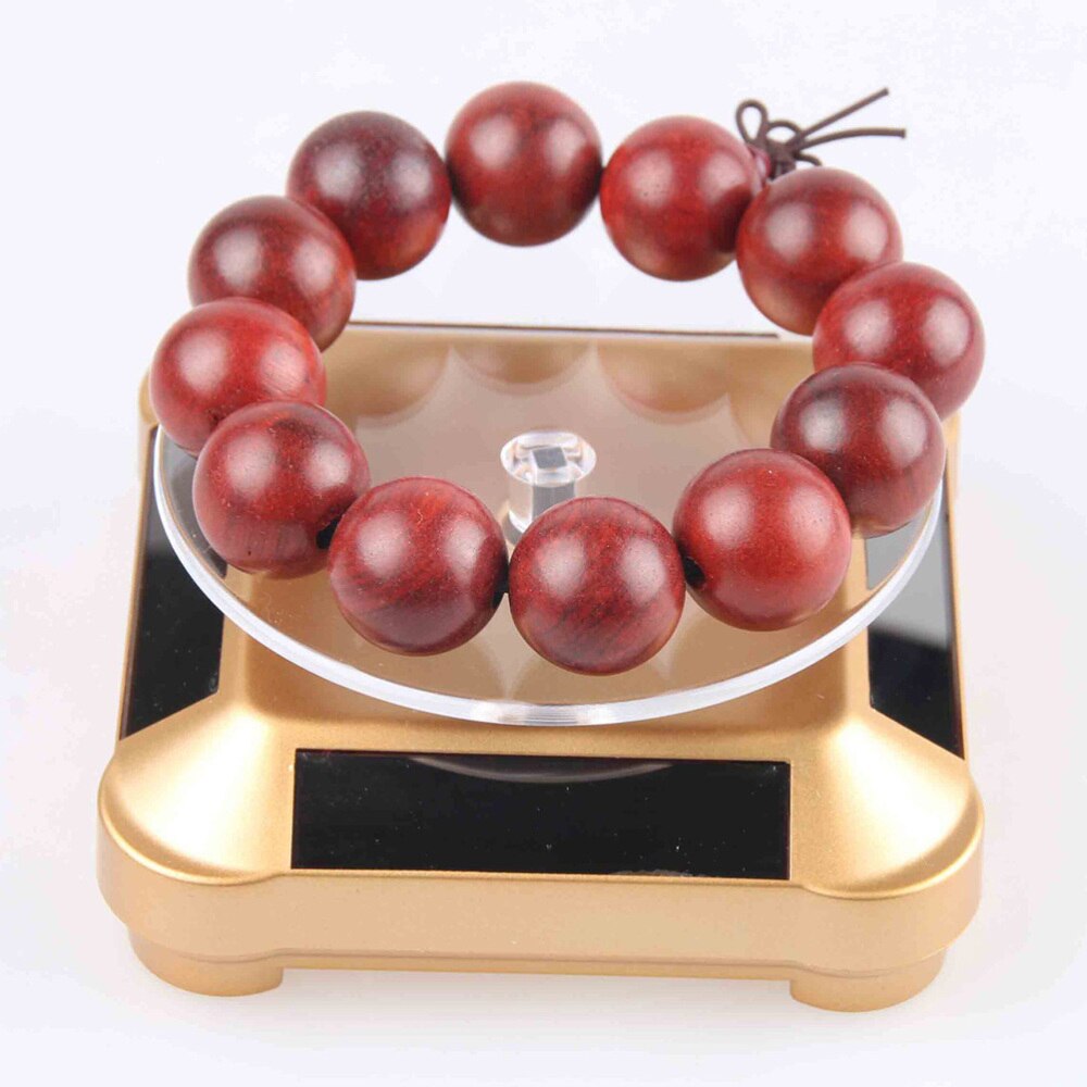 Solar Energy Electric Rotating Display Stand Tray Jewelry Accessories Prop Stand Phone Display Stand Battery Included(Golden)