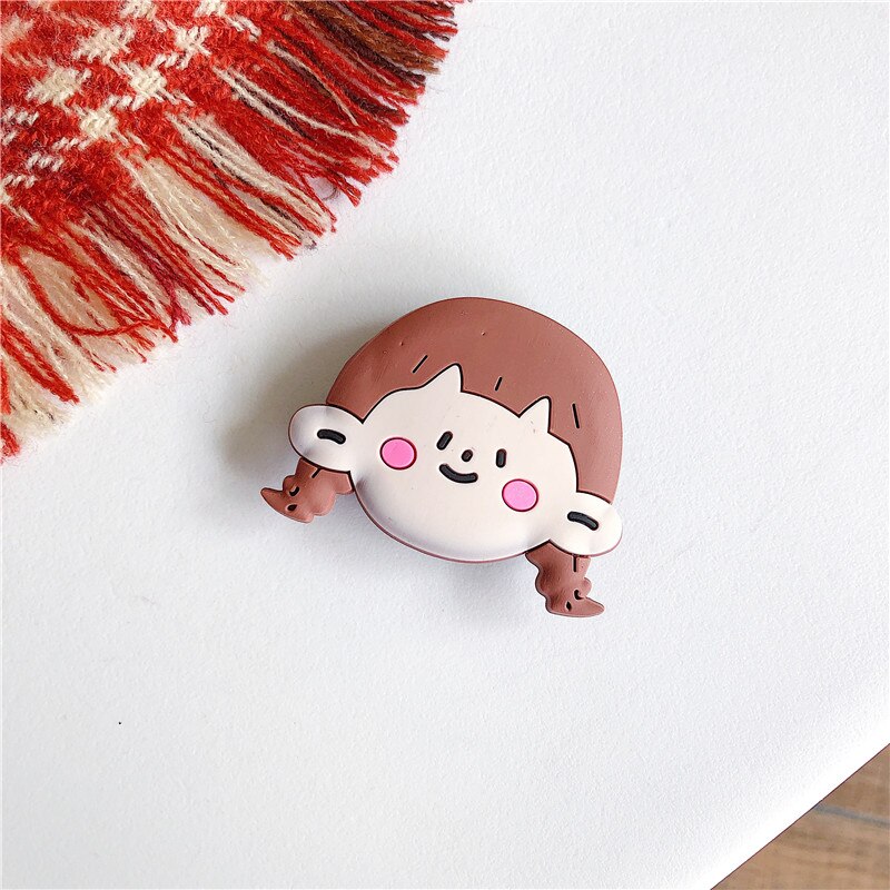 Cute Cartoon Folding Stand Holder For Mobile Phone For xiaomi For iphone For Huawei For Samsung funny Grip Contraction bracket