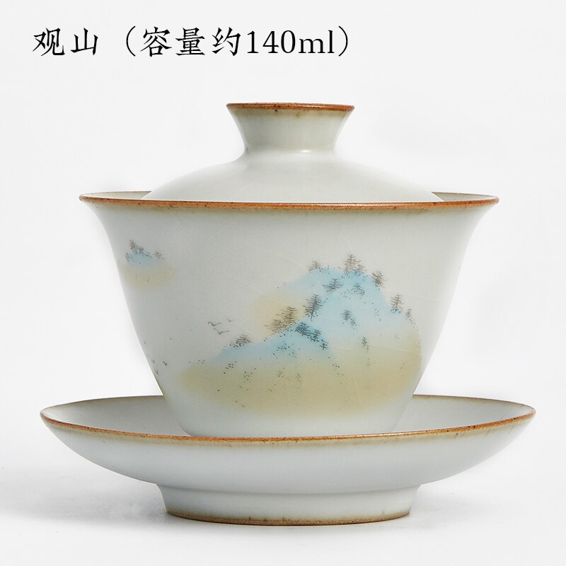 Traditionelle kinesiske tekopper porcelæn vintage hvid keramisk tekop og underkop sæt med infuser xicara køkkenudstyr  eb50cb: C