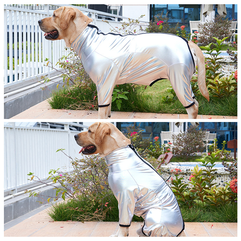 Dog Outdoor Jackets Cool Space Suit Jumpsuit Pet Dog Costumes Waterproof Raincoat Medium Large Dog Outfit Pet Supplie